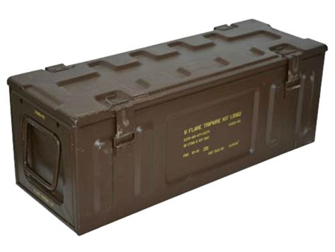 metal ammo boxes large|military containers steel ammo.